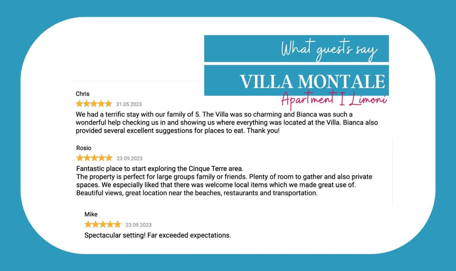 Villa Montale Apartment I Limoni Monterosso al Mare Bagian luar foto